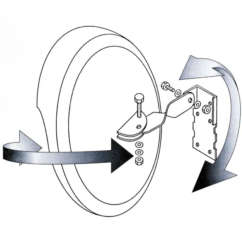 Miroir convex incassable