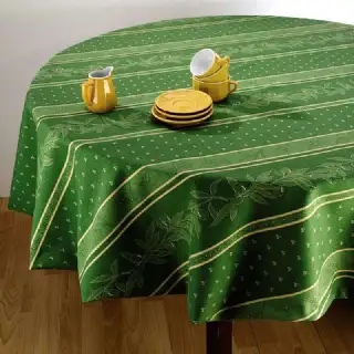 Nappe anti tâche ovale verte