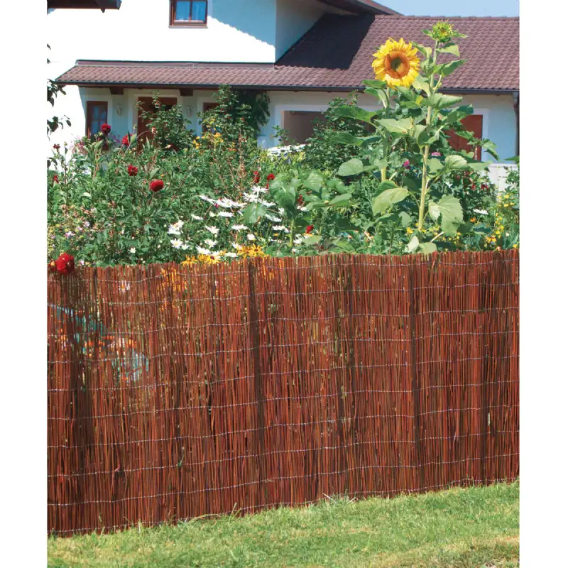 Natte brise vue 1.5x3m osier naturel