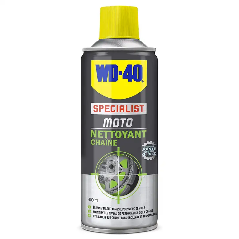 Bombe nettoyant chaîne moto 400ml