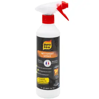 Nettoyant vitres de foyer d'insert et poêle Pyrofeu (500ml)