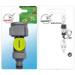 Raccord nez de robinet articulé sur carte 26x34 - 20x27 Jardibric