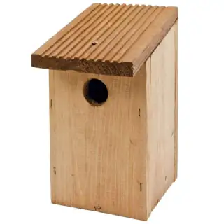 Nichoir à oiseaux en bois naturel