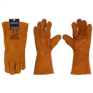 Gants de barbecue en cuir  35 cm  - VAGGAN