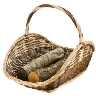 Panier à bûches en osier 67 cm