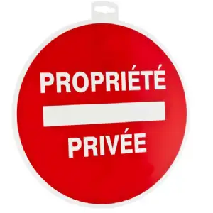 Panneau propriété privée 30cm