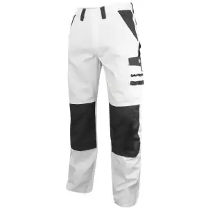 Pantalon blanc de travail crépi LMA 280g/m²