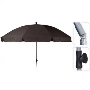 Parasol de jardin (ø2.50M-H2.25M) taupe