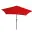 Parasol alu avec manivelle 3 m rouge