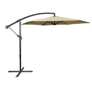 Parasol Déporté Crème Ø 3m - WERKA PRO