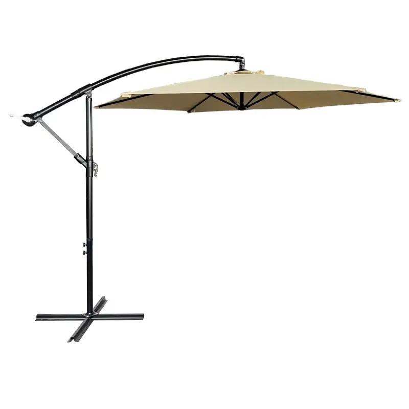 Parasol Déporté Crème Ø 3m - WERKA PRO