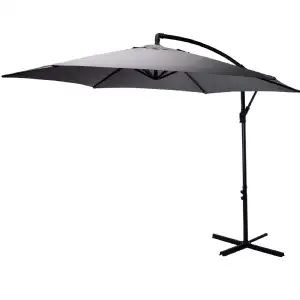 Parasol déporté d300cm anthracite