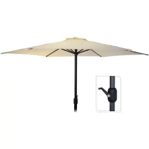 Parasol d300cm crème