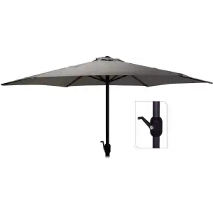 Parasol d300cm gris foncé