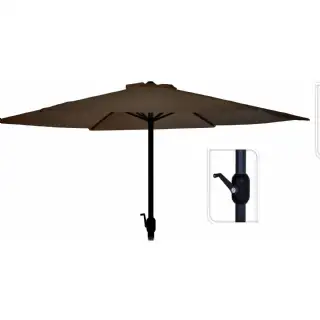 Parasol d300cm taupe