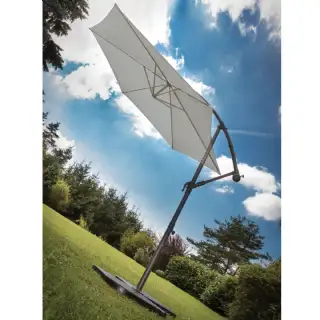 Parasol SuperKing aluminium à mât déporté (Ø3m) Ozalide