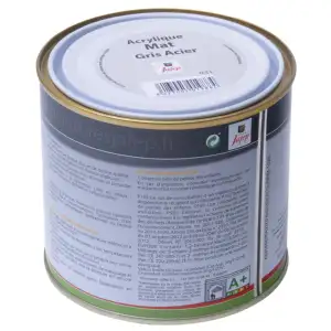 Peinture acrylique mate gris acier Jafep (0,5L)