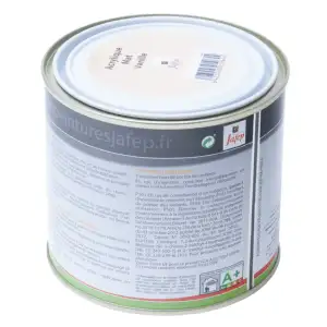 Peinture acrylique mat vanille Jafep (0,5L)