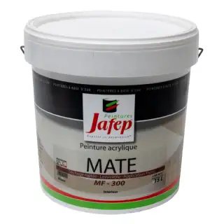 Peinture acrylique mate blanc MF-300 (15 L) Jafep