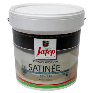 Peinture acrylique satinée blanc SF152 (14L) Jafep