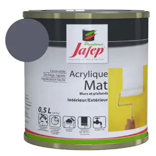 Peinture acrylique mat gris ardoise Jafep