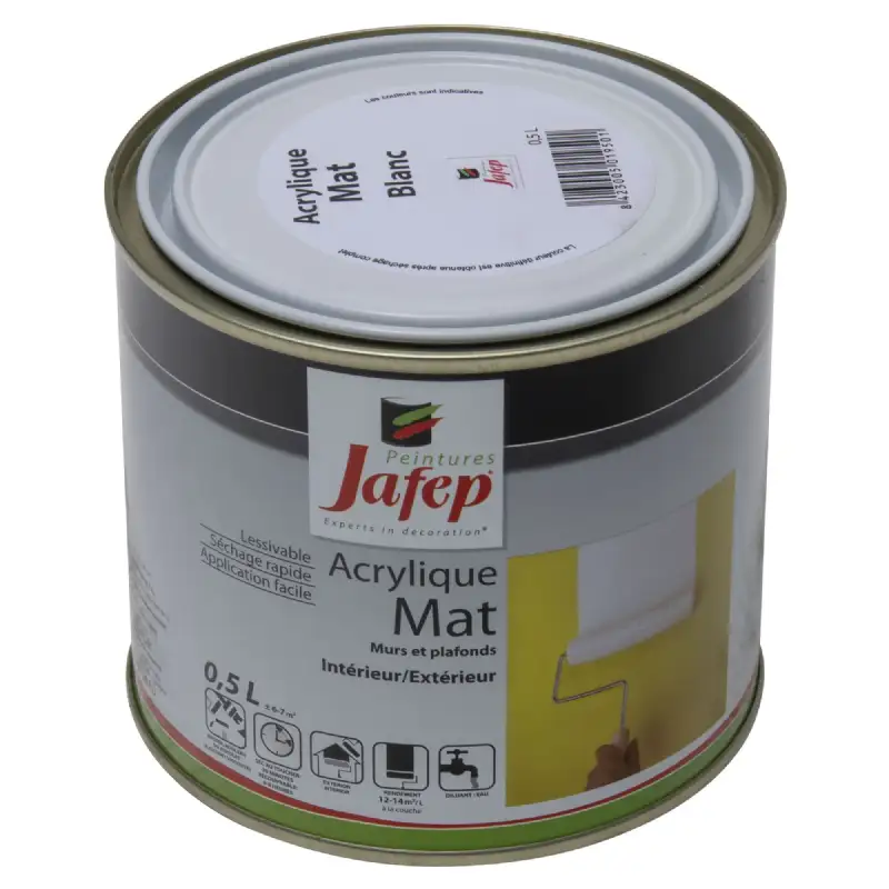 Peinture acrylique Blanc mat Jafep