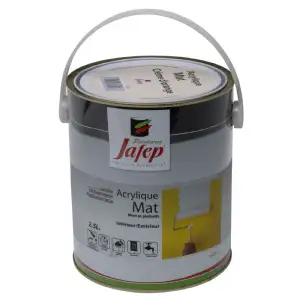 Peinture acrylique mat crème d'orange Jafep (2,5L)