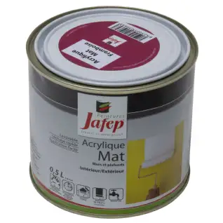 Peinture acrylique mat framboise Jafep (0,5L)