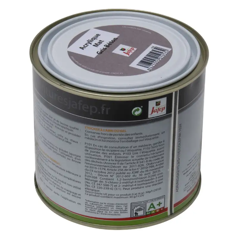 Peinture acrylique mat gris béton Jafep