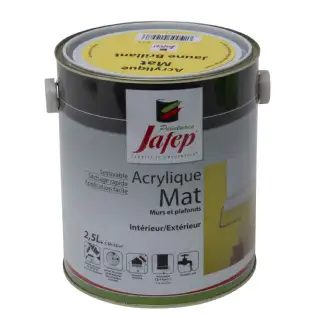 Peinture acrylique mat jaune brillant Jafep (2,5L)