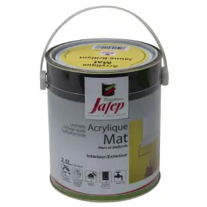 Peinture acrylique mat jaune brillant Jafep (2,5L)