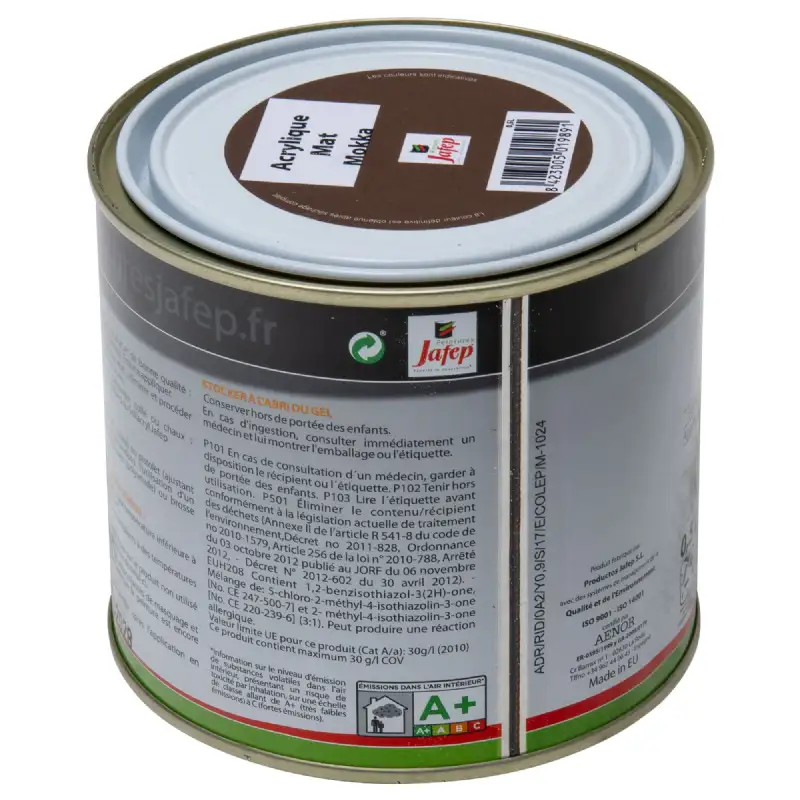 Peinture acrylique mat mokka Jafep (0,5L)