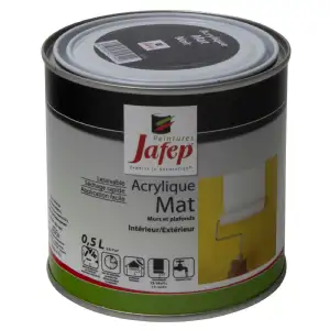 Peinture acrylique mat noir Jafep