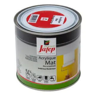 Peinture acrylique mat rouge cerise Jafep (0,5L)