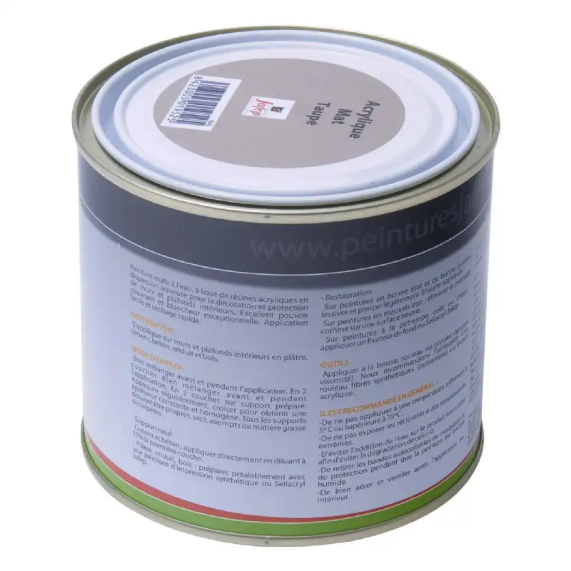 Peinture acrylique mat taupe Jafep (0,5L)