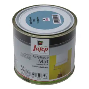 Peinture acrylique Turquoise mat Jafep (0,5l)