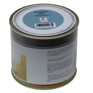 Peinture acrylique Turquoise mat Jafep (0,5l)