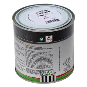 Peinture acrylique satinée blanc pro Jafep