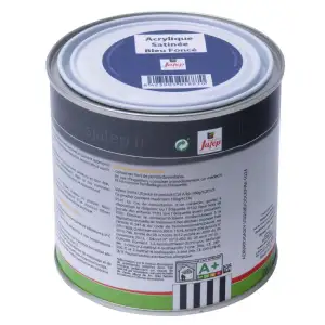 Peinture acrylique satinée bleu foncé Jafep (0,5l)