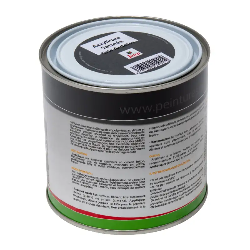 Peinture acrylique satinée gris ardoise Jafep (0,5l)