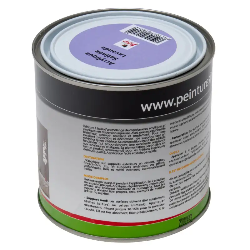 Peinture acrylique satinée lavande Jafep (0,5l)