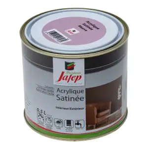 Peinture acrylique satinée mauve Jafep