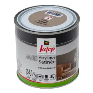 Peinture acrylique satinée taupe Jafep (0,5l)