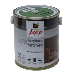 Peinture acrylique satinée vert kaki Jafep (2,5l)