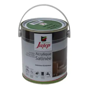 Peinture acrylique satinée vert kaki Jafep (2,5l)