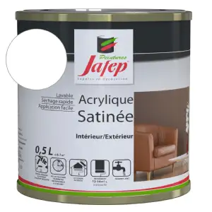 Peinture acrylique satinée blanc pro Jafep