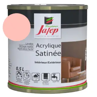 Peinture acrylique satinée pêche Jafep