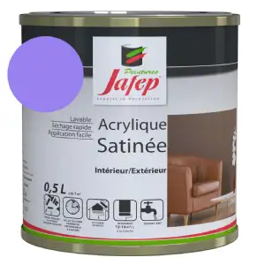 Peinture acrylique satinée lavande Jafep (0,5l)