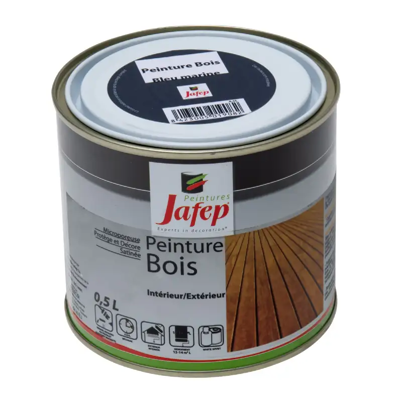 Peinture bois bleu marine Jafep