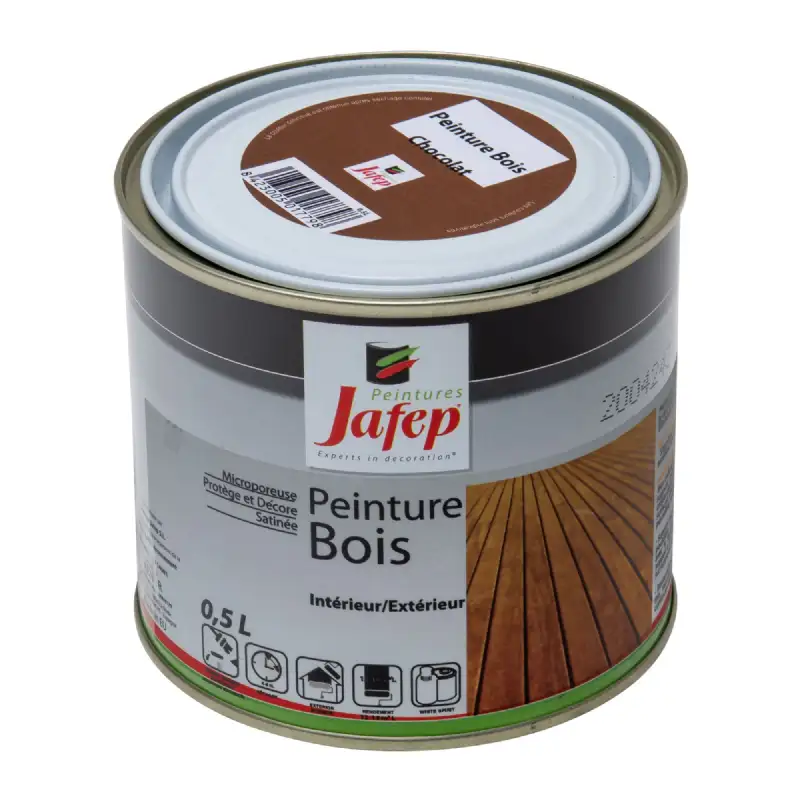 Peinture bois chocolat Jafep